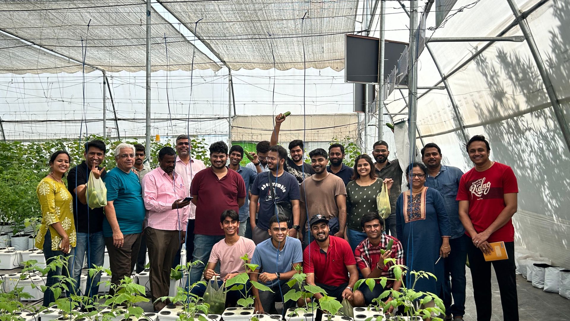 Hydroponic farm demonstration